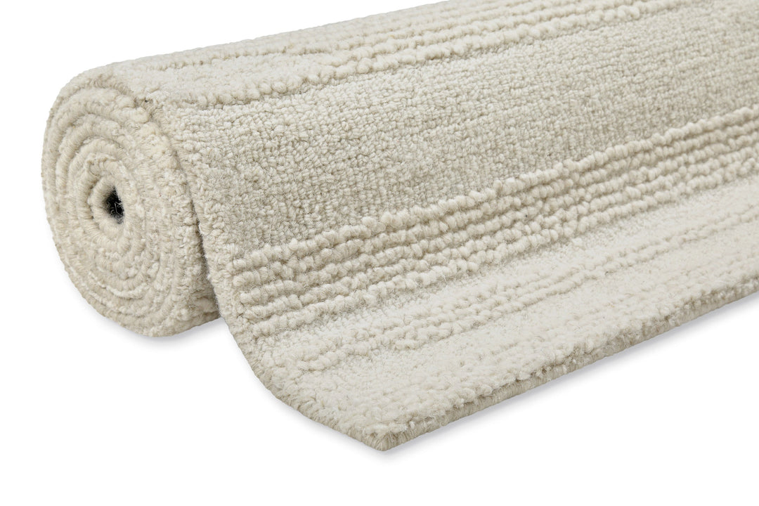 Kurzflor Teppich Creme Weiß "Hamptons TWENTYSEVEN" WECONhome