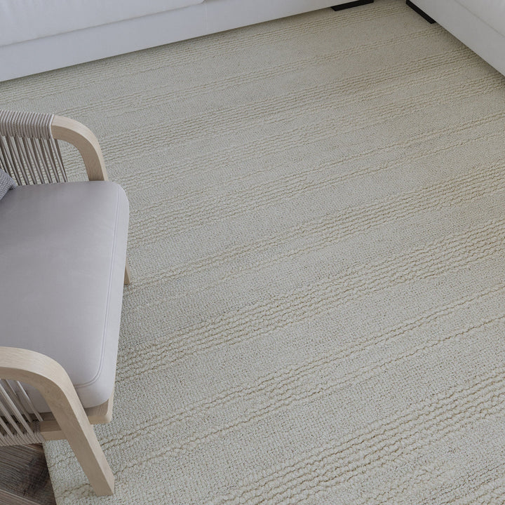 Kurzflor Teppich Creme Weiß "Hamptons TWENTYSEVEN" WECONhome