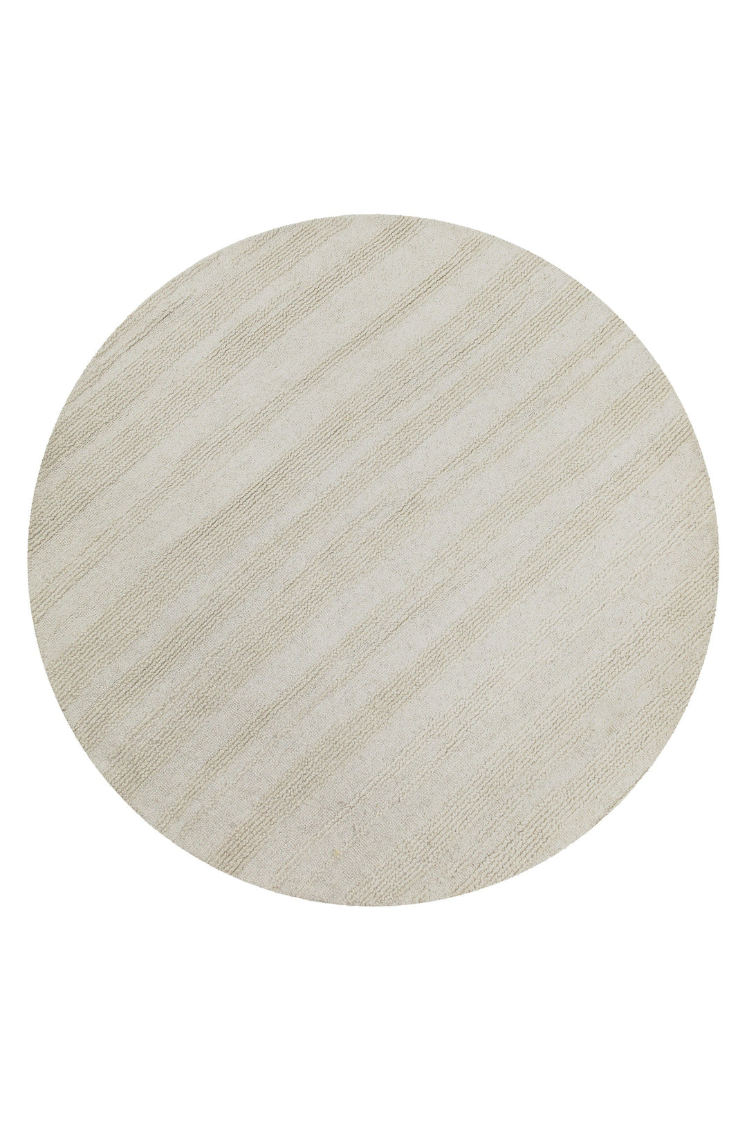 Kurzflor Teppich Rund Creme Weiß "Hamptons TWENTYSEVEN" WECONhome