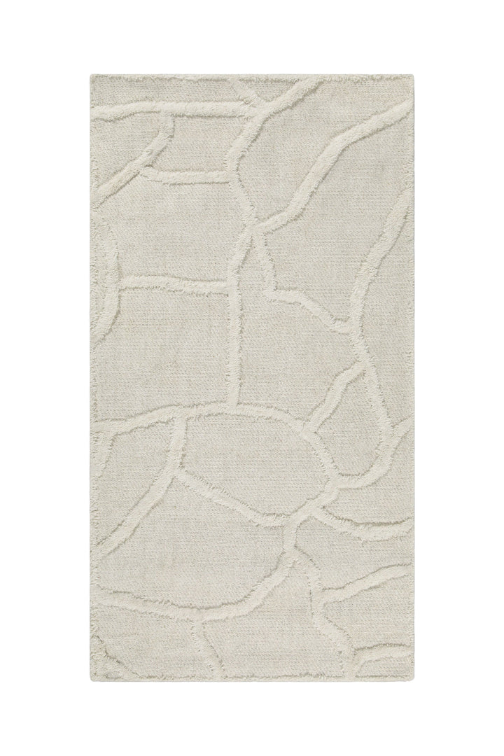 Kurzflor Teppich Creme Weiß "Hamptons TWENTYSIX" WECONhome