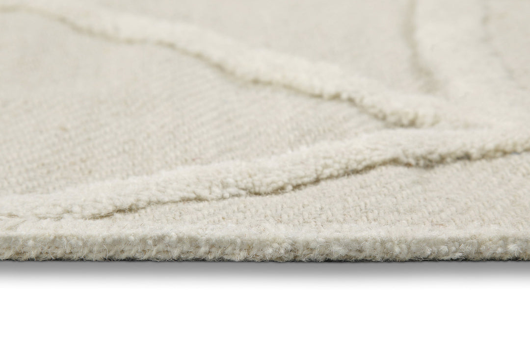 Kurzflor Teppich Creme Weiß "Hamptons TWENTYSIX" WECONhome