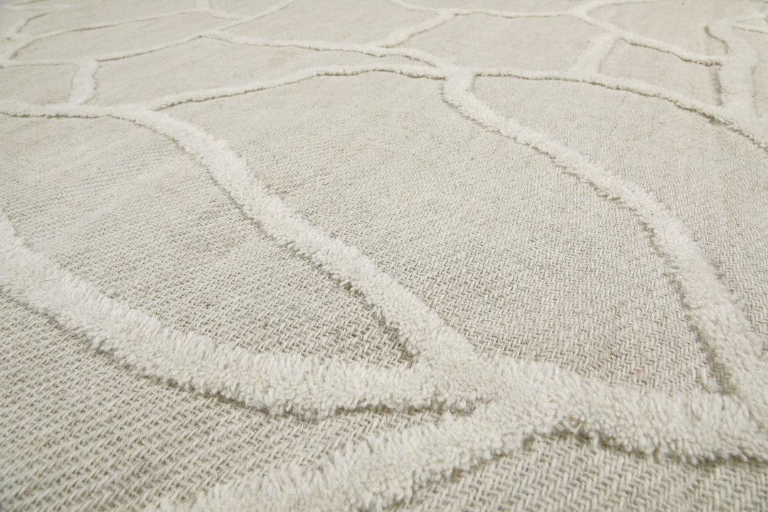 Kurzflor Teppich Creme Weiß "Hamptons TWENTYSIX" WECONhome