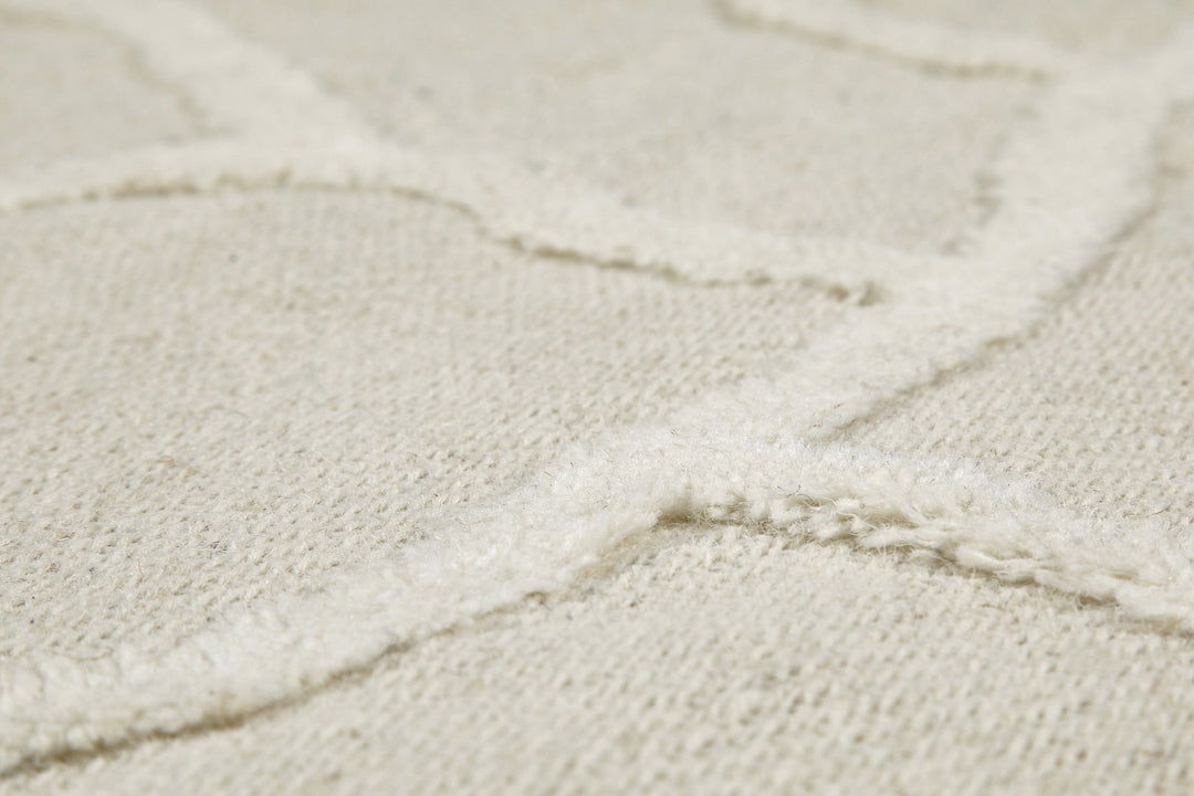 Kurzflor Teppich Creme Weiß "Hamptons TWENTYSIX" WECONhome