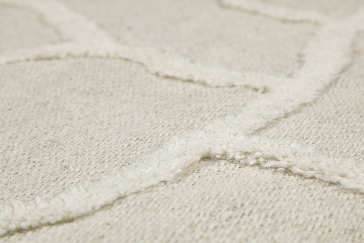 Kurzflor Teppich Creme Weiß "Hamptons TWENTYSIX" WECONhome