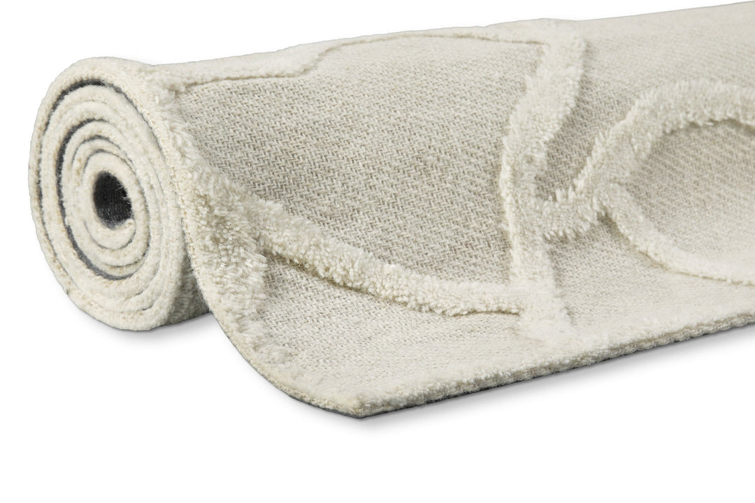 Kurzflor Teppich Creme Weiß "Hamptons TWENTYSIX" WECONhome