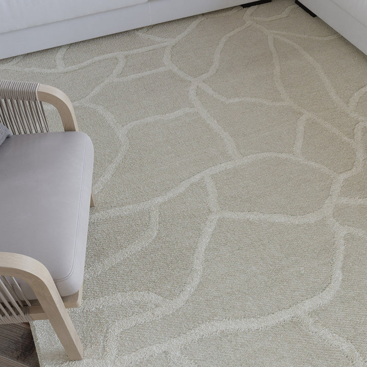 Kurzflor Teppich Creme Weiß "Hamptons TWENTYSIX" WECONhome