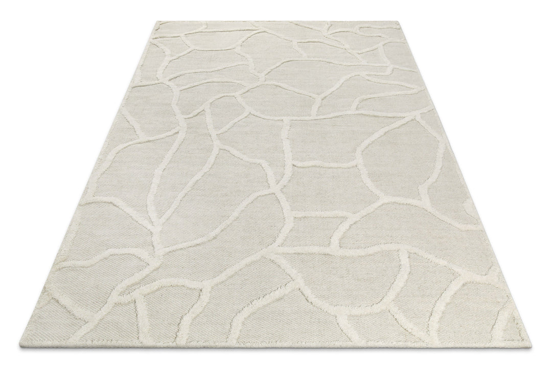 Kurzflor Teppich Creme Weiß "Hamptons TWENTYSIX" WECONhome