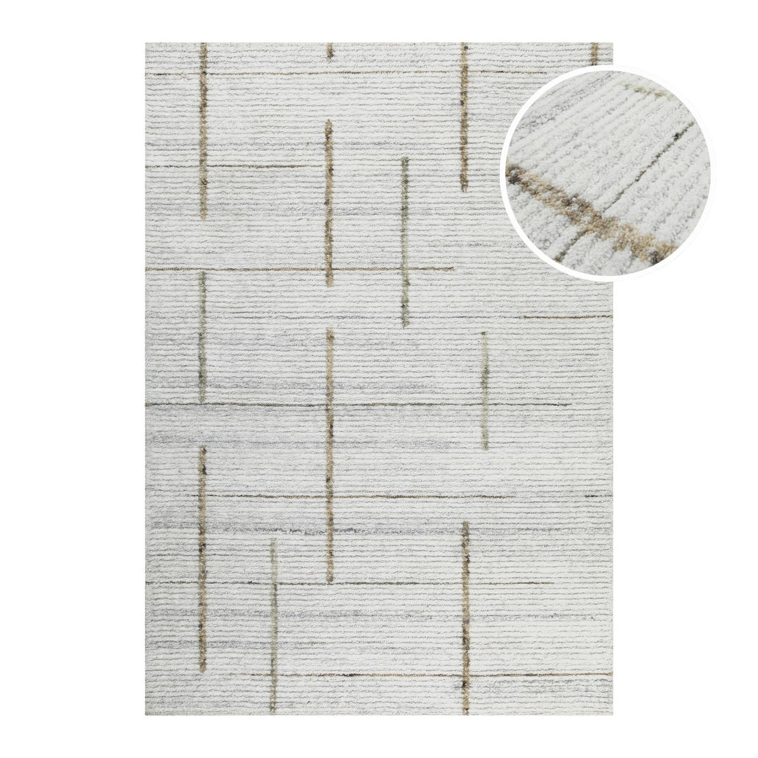 Rechteckige Darstellung von TWENTYTWO im eleganten Hamptons-Stil von WECONhome, inklusive vergrößerter Detailansicht zur Darstellung von Oberfläche und Struktur.