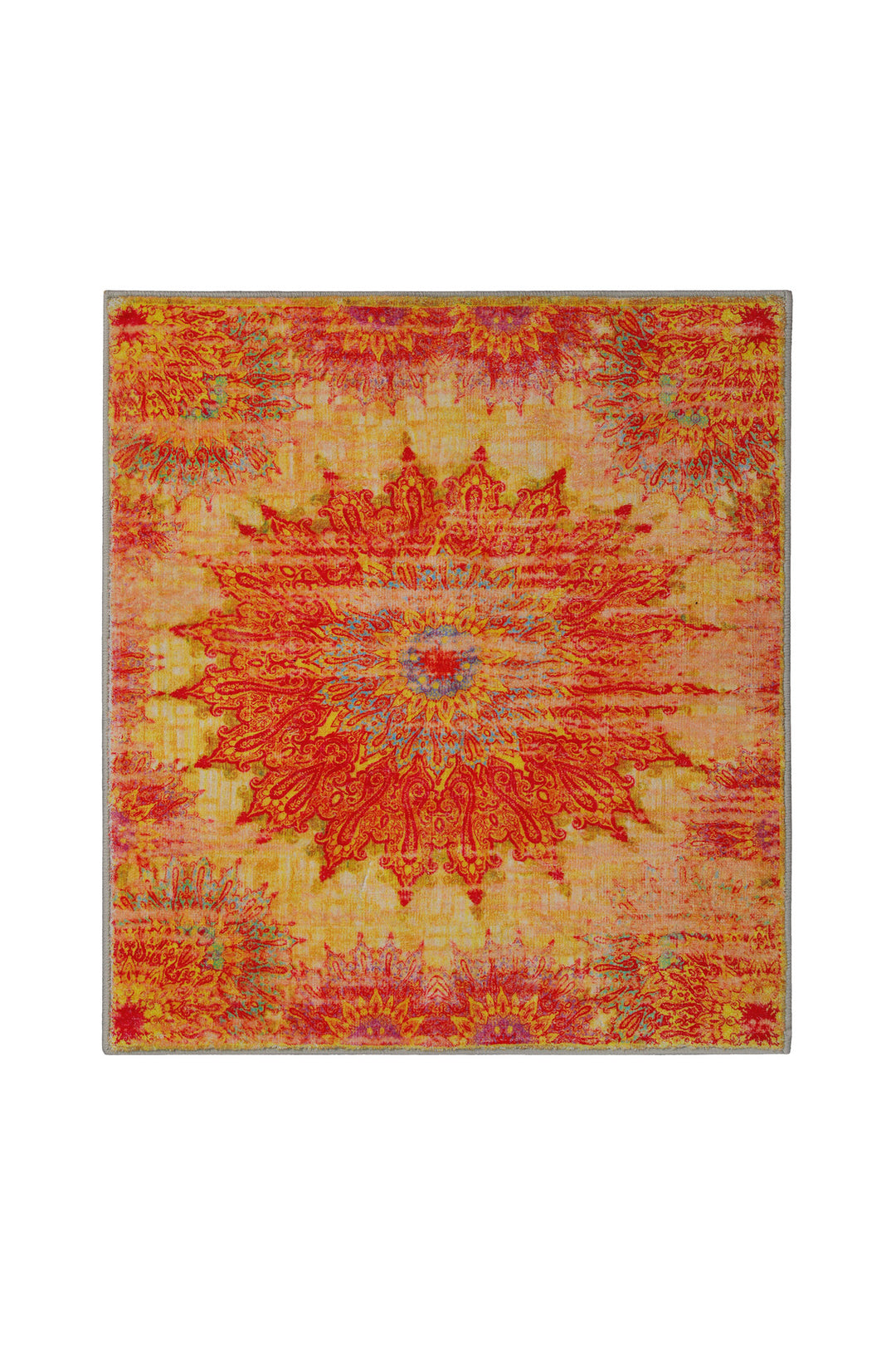 Healing  Badteppich gelb Kurzflor rechteckig