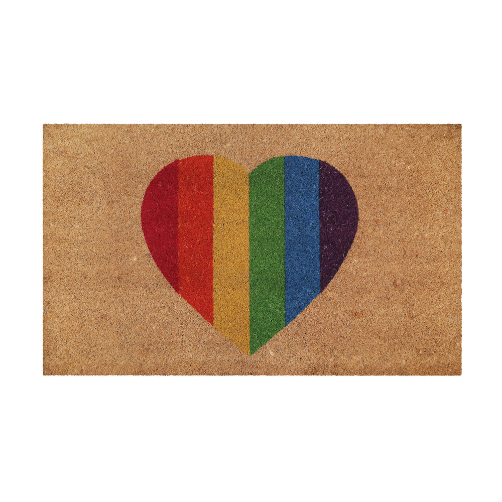 Home Is Where Your Heart Is Fußmatte natur Kurzflor rechteckig