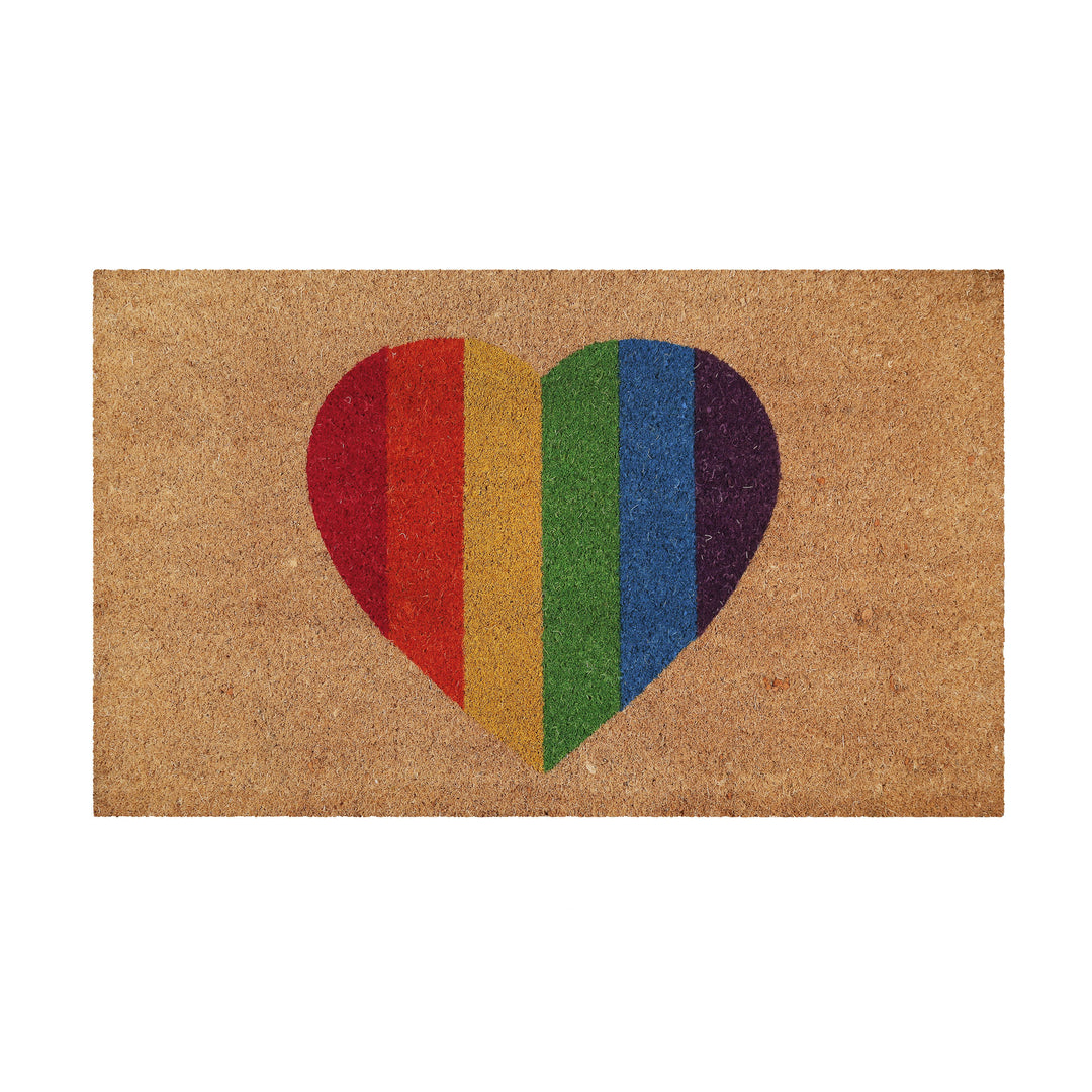 Home Is Where Your Heart Is Fußmatte natur Kurzflor rechteckig