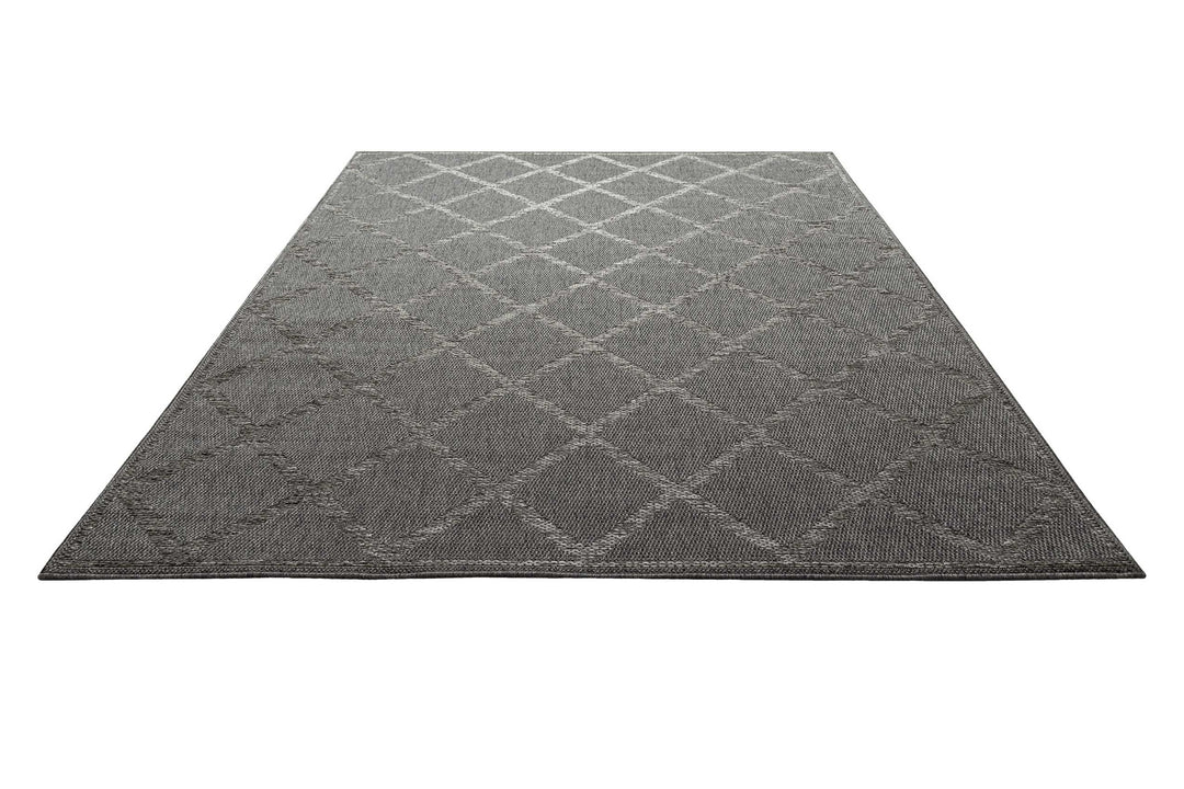 Bergamo Outdoor anthrazit Kurzflor rechteckig