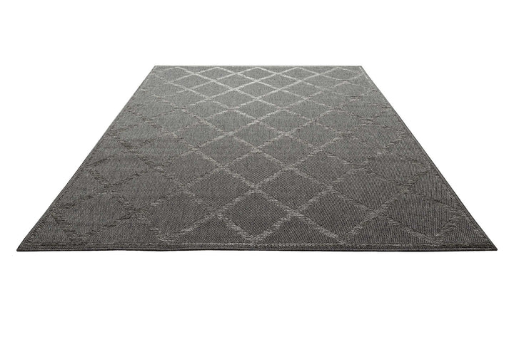 Bergamo Outdoor anthrazit Kurzflor rechteckig