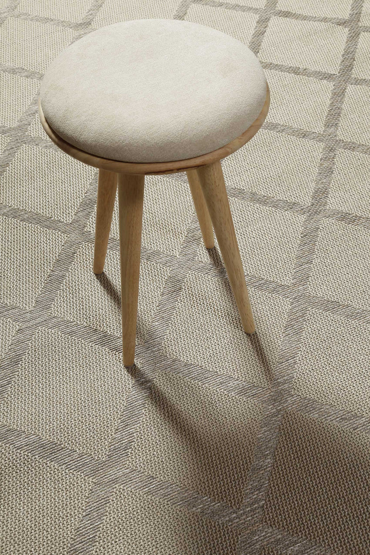 Bergamo Outdoor beige Kurzflor rechteckig