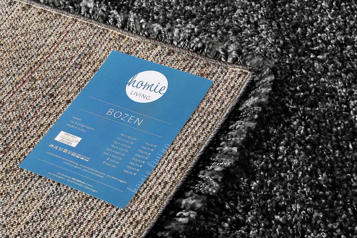 Bozen Teppich grau Hochflor rechteckig