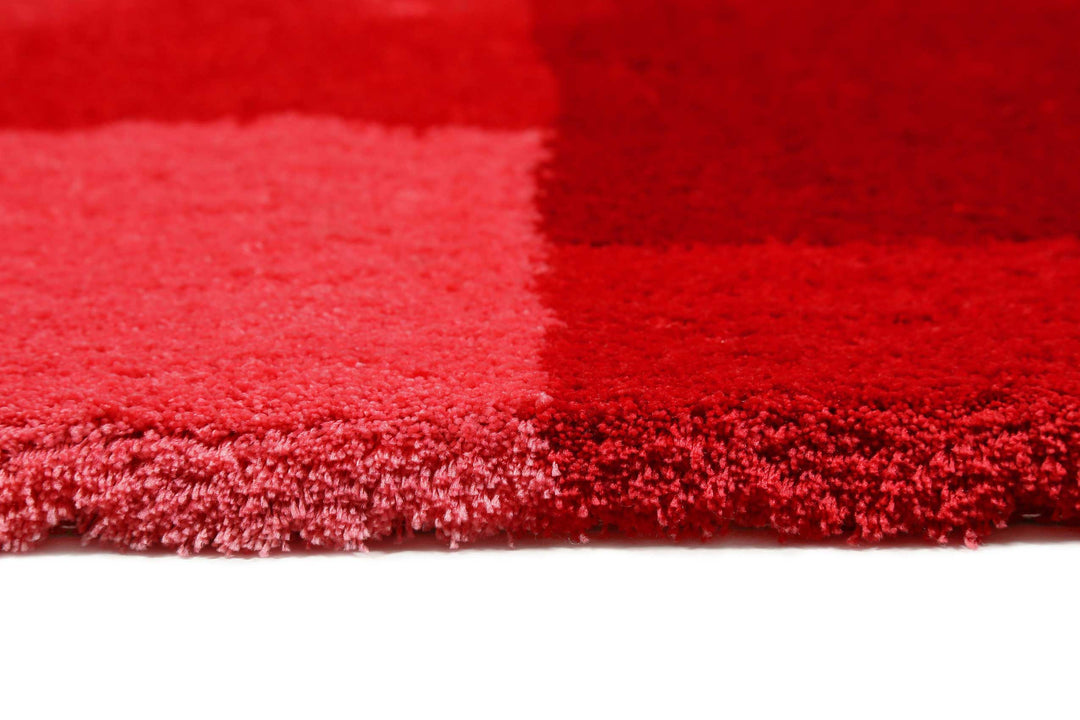 Cala Rosso Badteppich rot Hochflor rechteckig