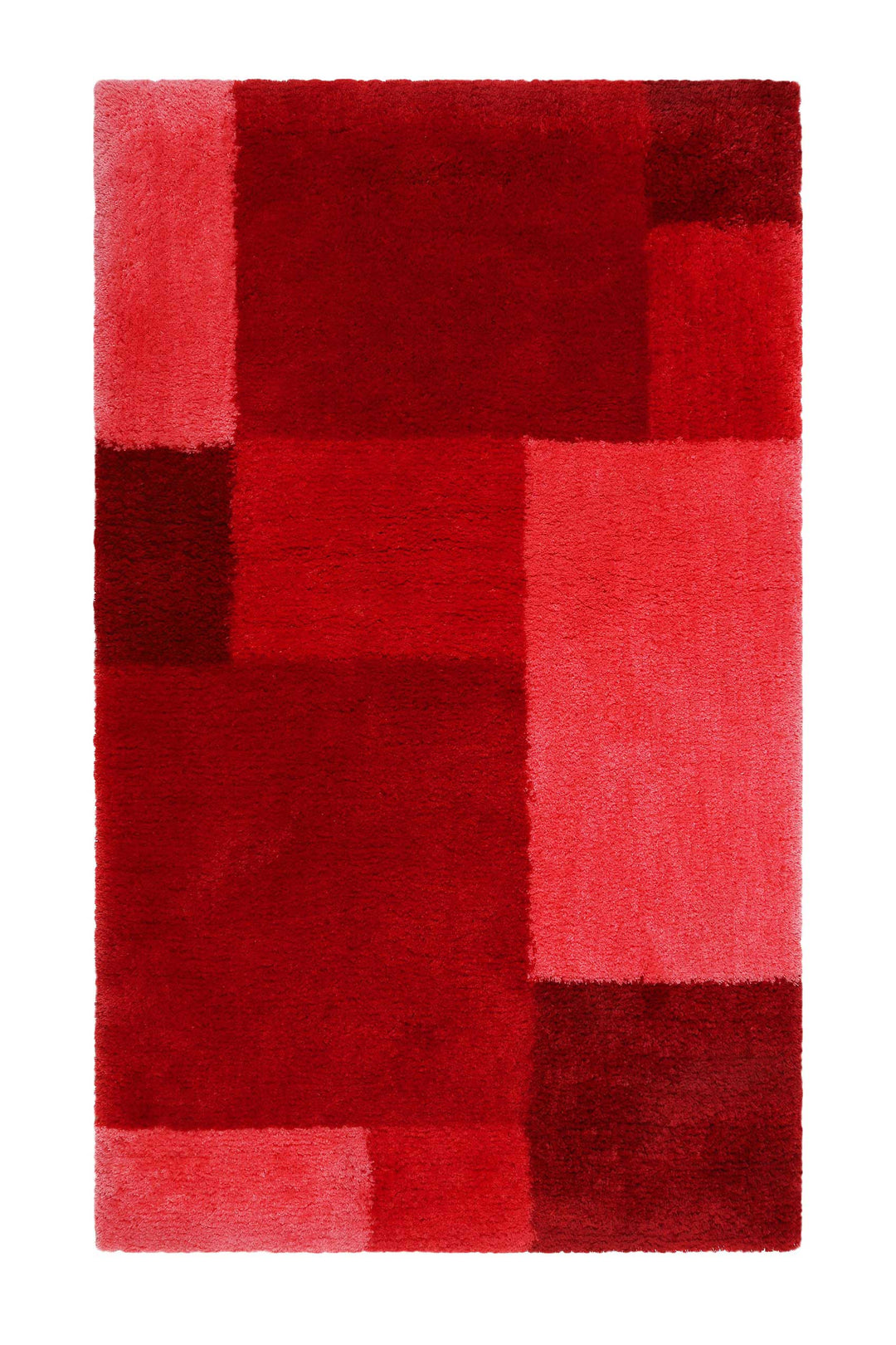 Cala Rosso Badteppich rot Hochflor rechteckig