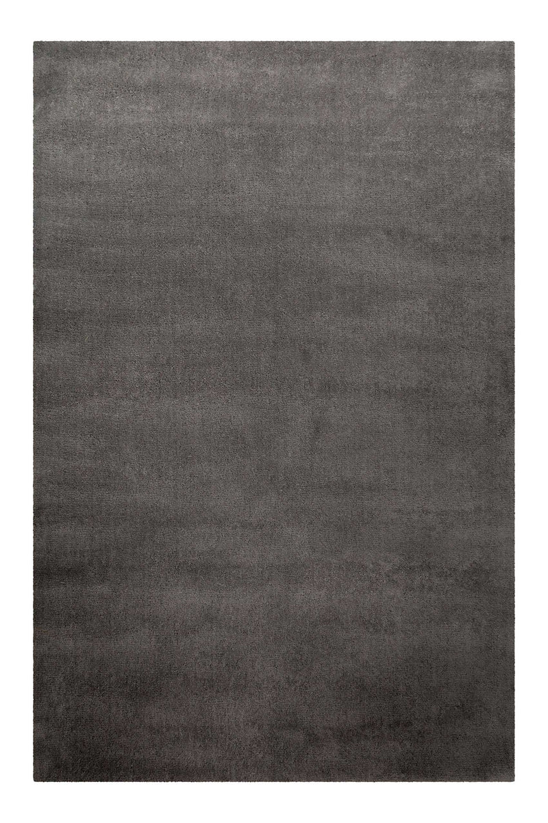 Teppich Grau Kurzflor aus Wolle » Campino « Homie Living