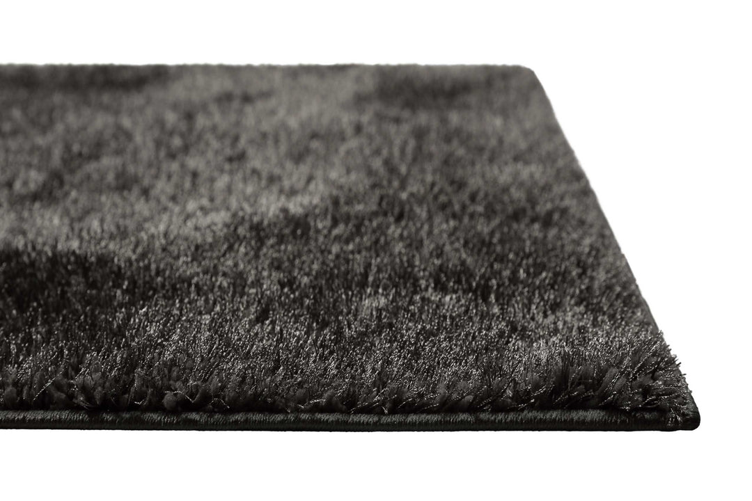 Flavio Teppich anthrazit grau Hochflor rechteckig