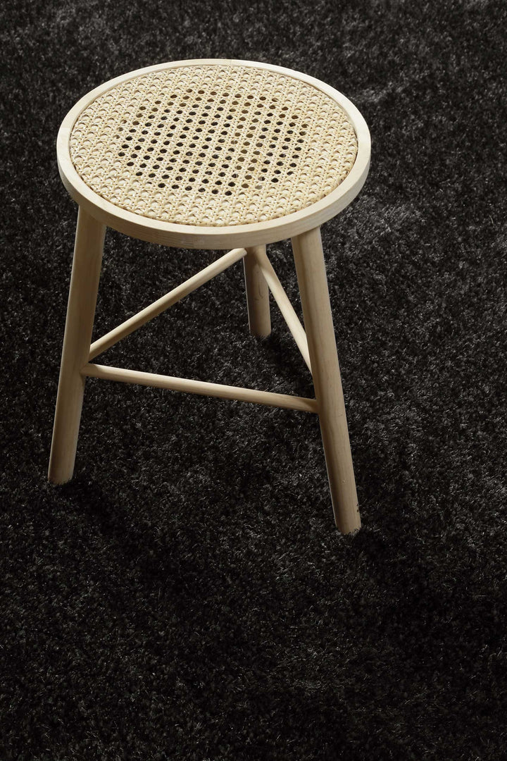 Flavio Teppich anthrazit grau Hochflor rechteckig