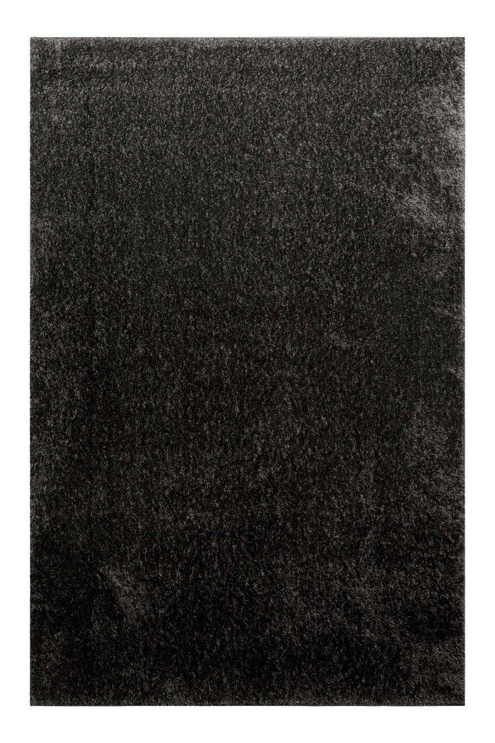 Flavio Teppich anthrazit grau Hochflor rechteckig