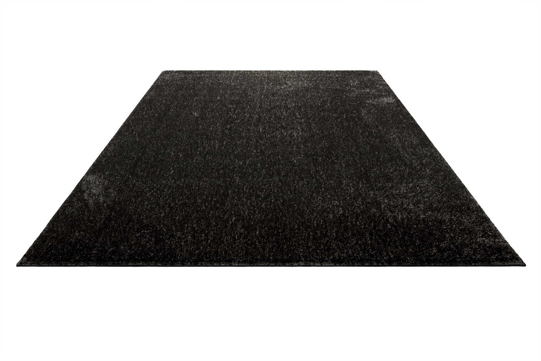 Flavio Teppich anthrazit grau Hochflor rechteckig