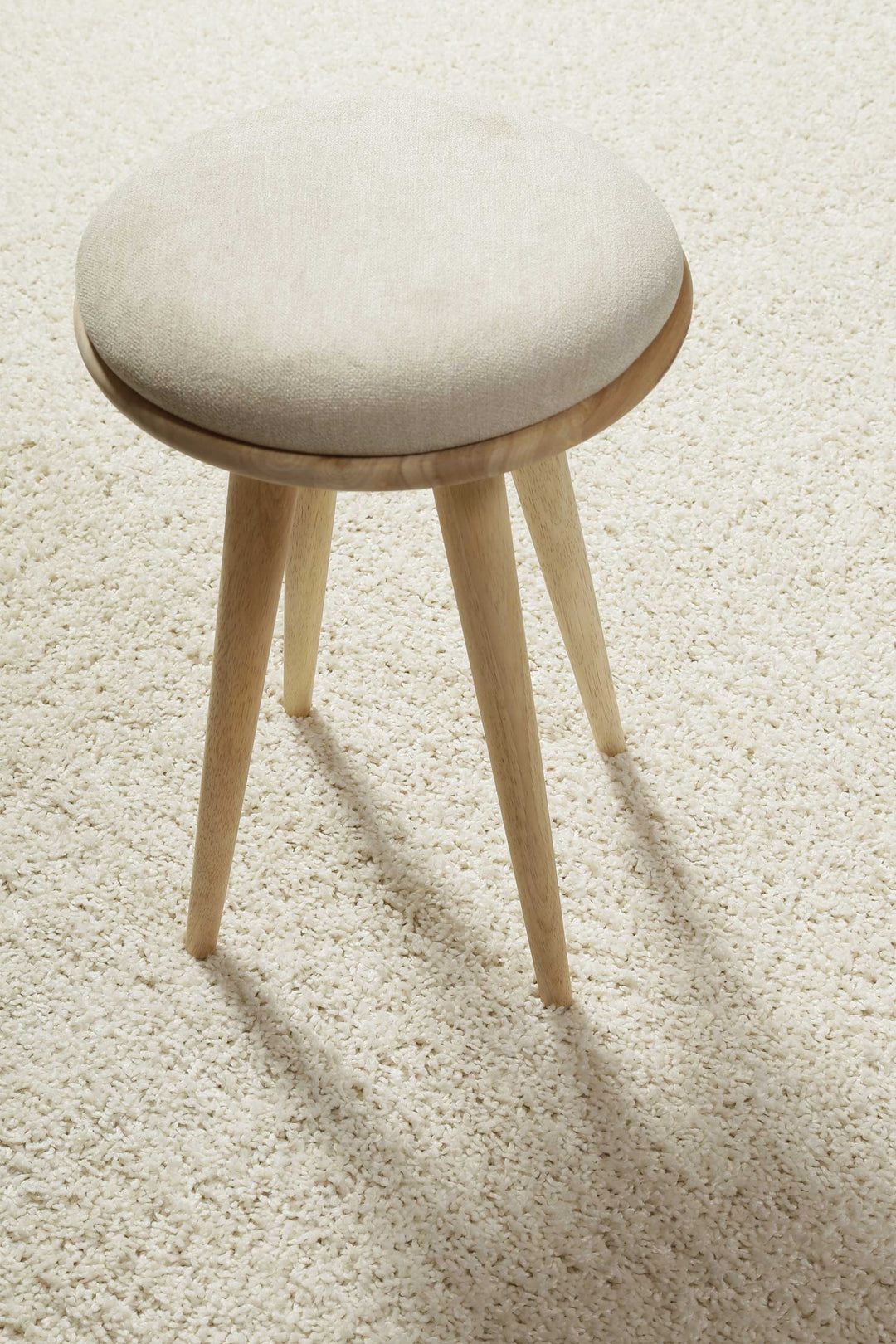 Gino Teppich creme weiß Hochflor rechteckig