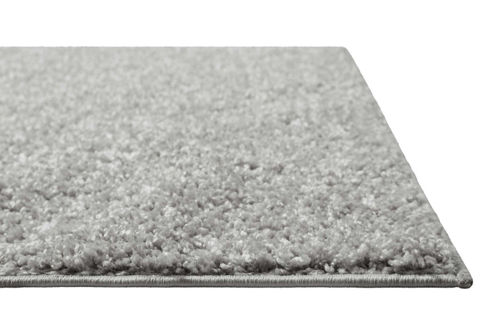 Gino Teppich hellgrau Hochflor rechteckig