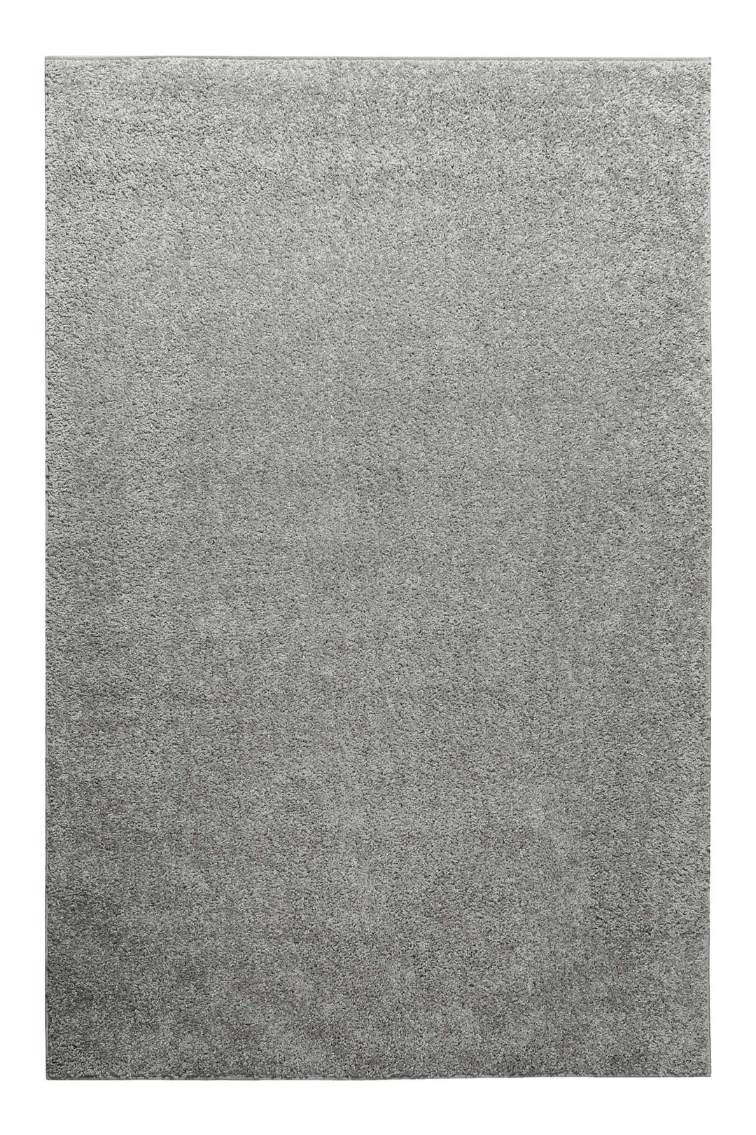 Gino Teppich hellgrau Hochflor rechteckig