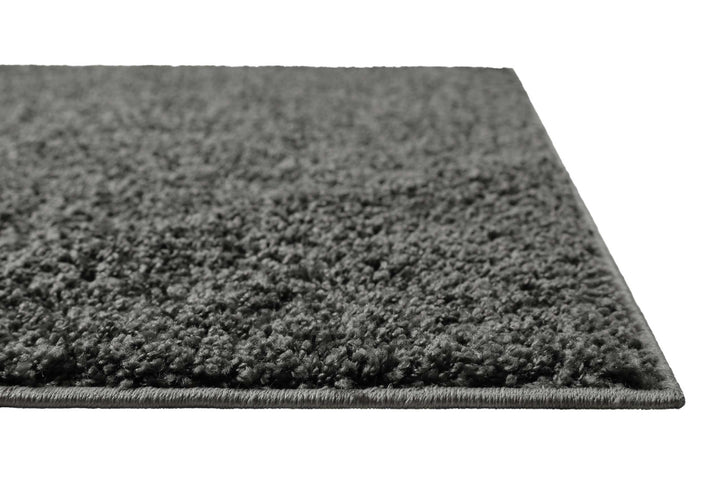 Gino Teppich anthrazit grau Hochflor rechteckig