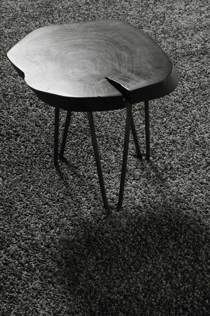 Gino Teppich anthrazit grau Hochflor rechteckig