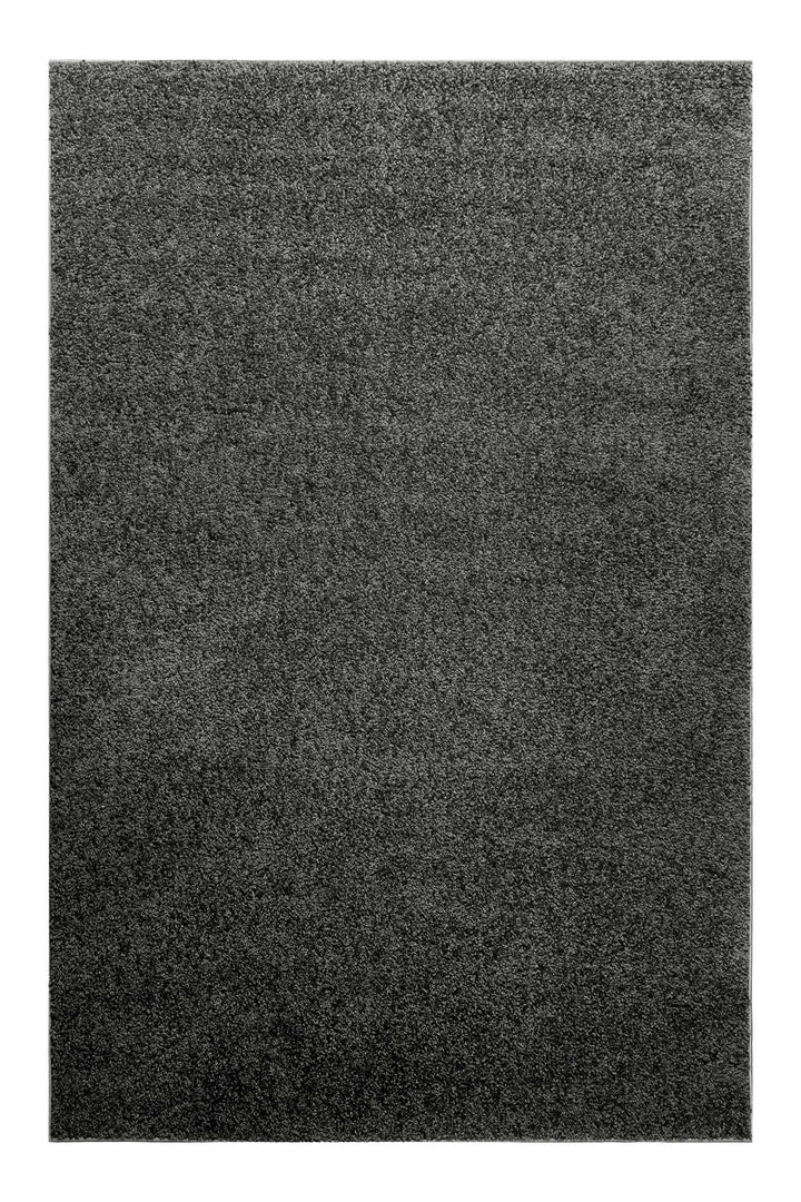 Gino Teppich anthrazit grau Hochflor rechteckig