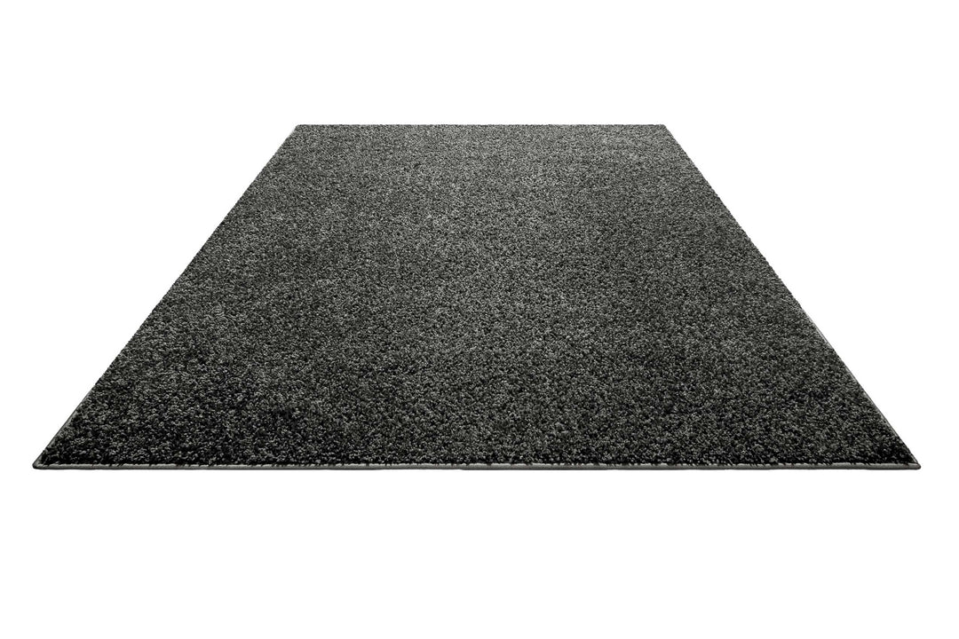Gino Teppich anthrazit grau Hochflor rechteckig