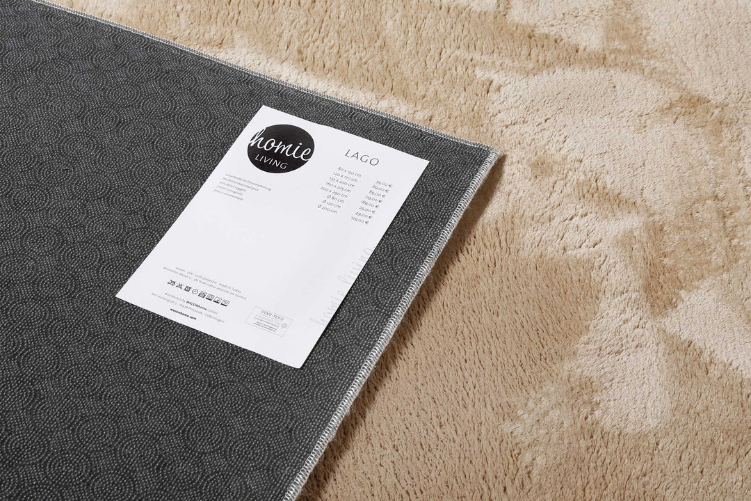 Cool Glamour Teppich silber Hochflor rechteckig