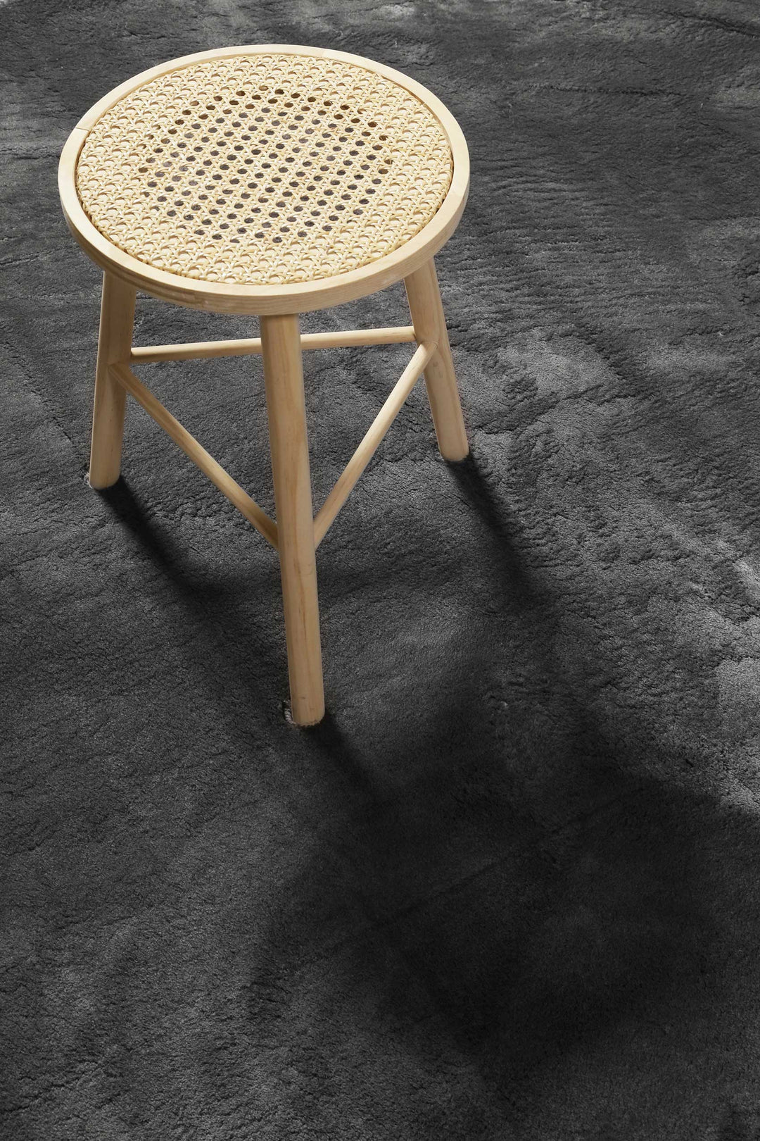 Lago Teppich anthrazit Kurzflor rund