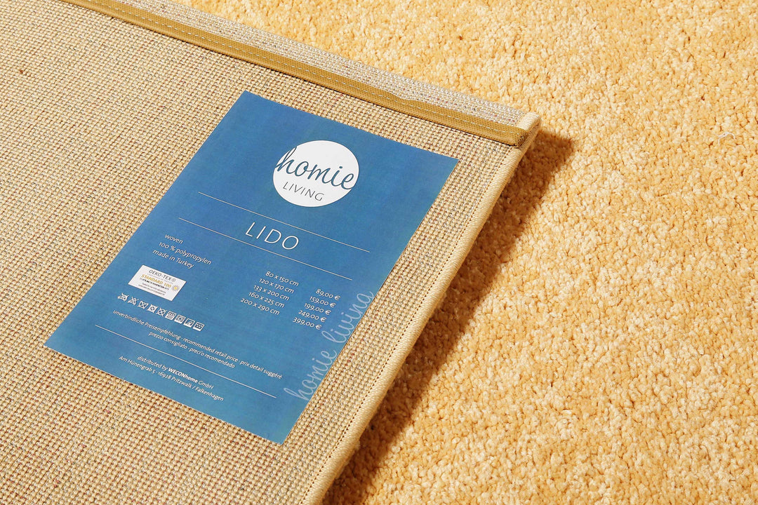 Lido Teppich pfirsich Kurzflor rechteckig