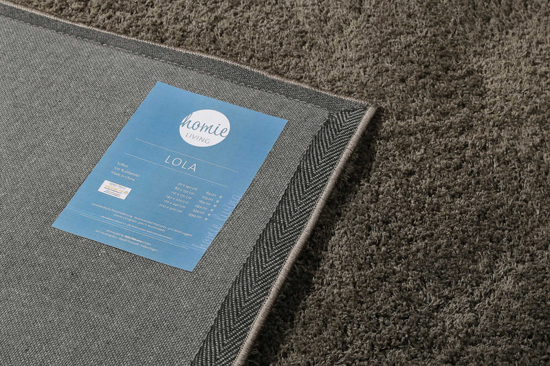 Teppich Taupe Hochflor B-Ware » Lola « Homie Living