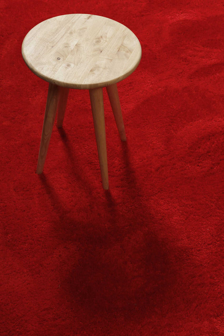 Lola Teppich rot Hochflor rechteckig