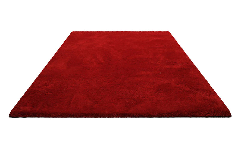 Teppich Rot Hochflor B-Ware » Lola « Homie Living – Outlet-Teppiche