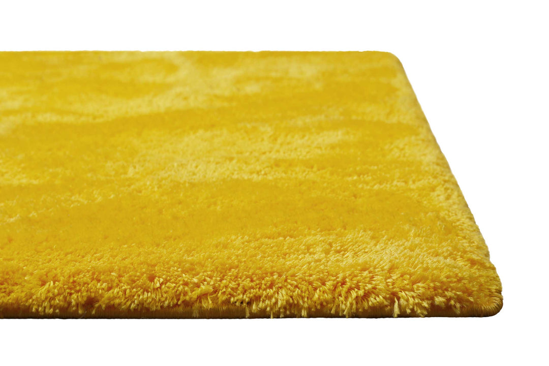 Lola Teppich gelb Hochflor rechteckig