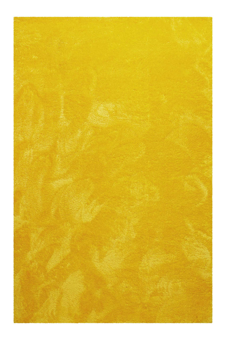 Lola Teppich gelb Hochflor rechteckig