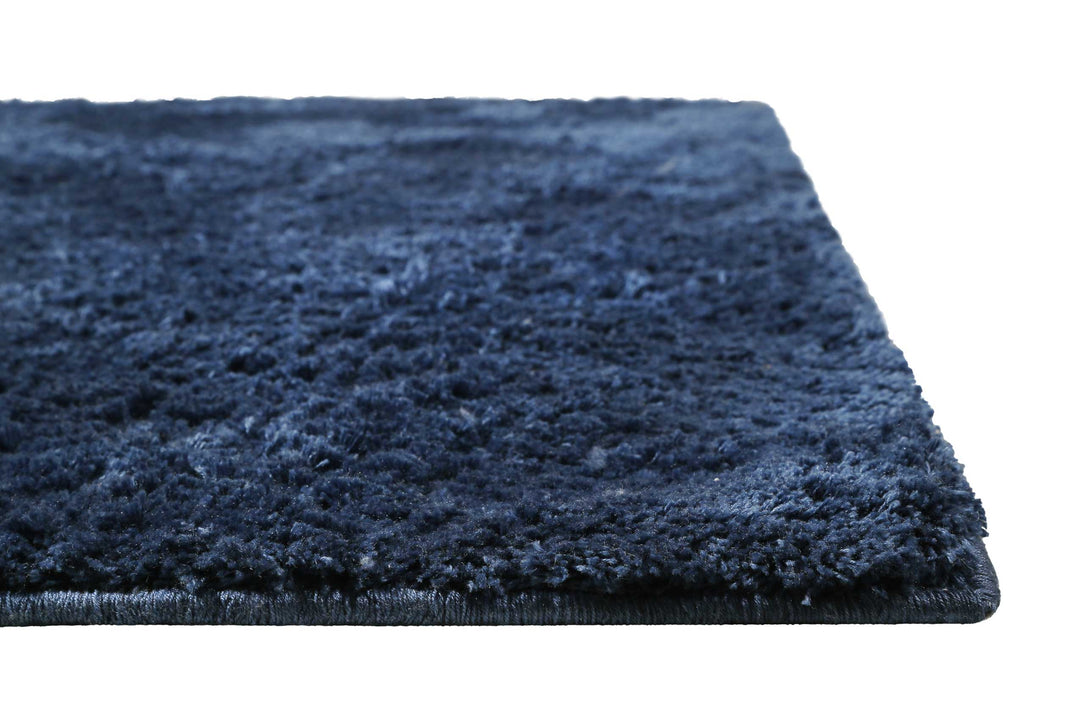 Lulu Teppich blau Hochflor rechteckig