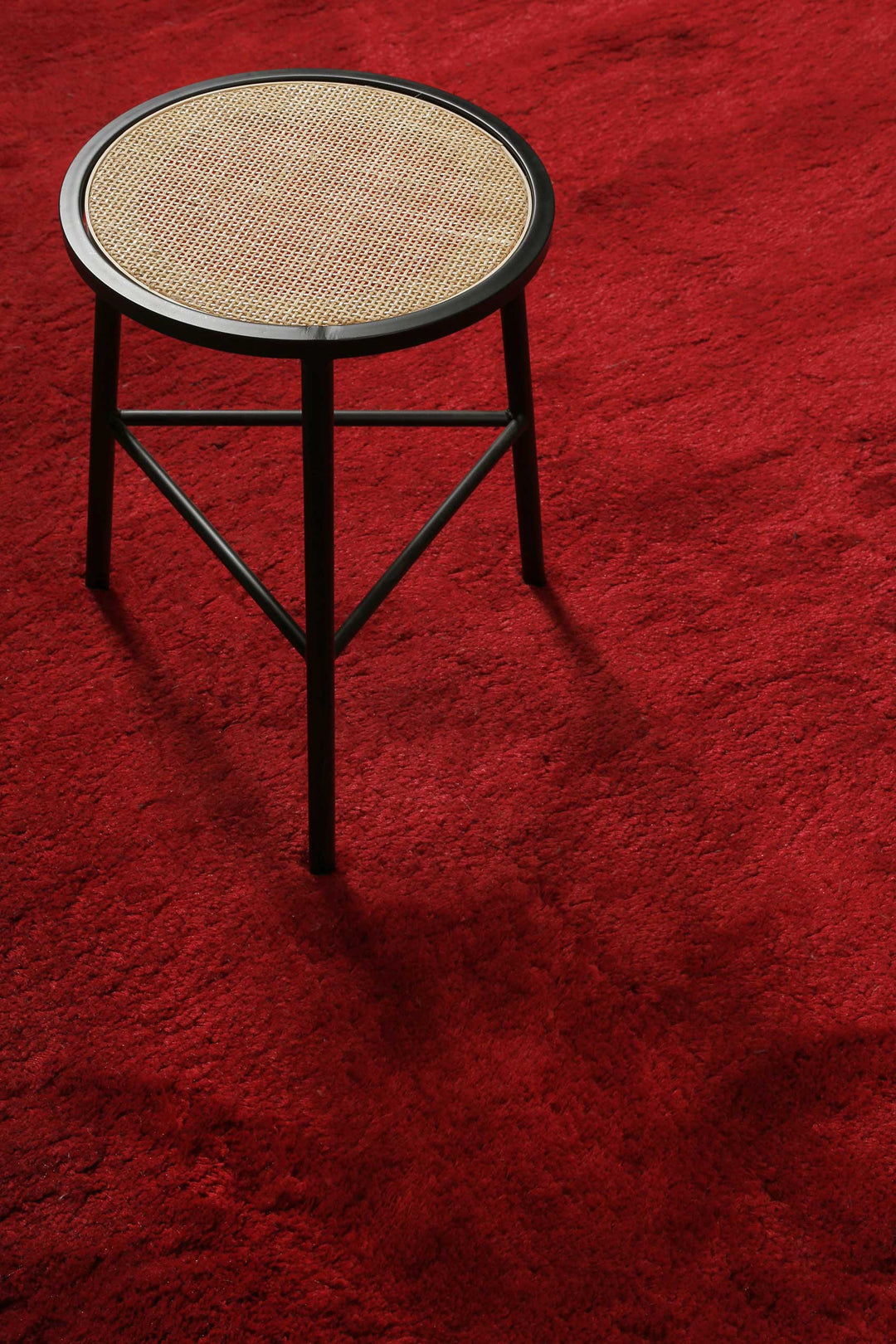 Lulu Teppich rot Hochflor rechteckig