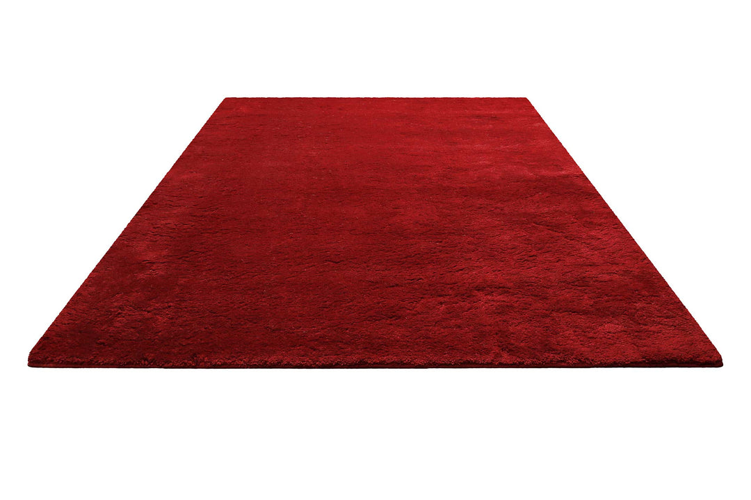 Lulu Teppich rot Hochflor rechteckig