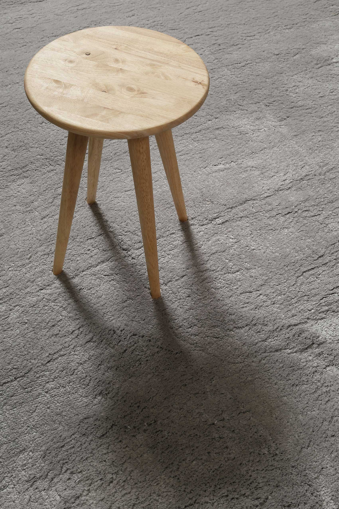 Lulu Teppich hellgrau Hochflor rechteckig