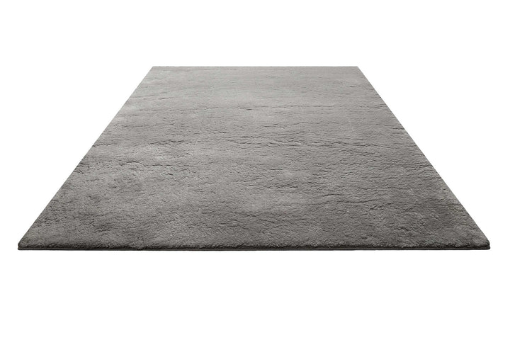 Lulu Teppich hellgrau Hochflor rechteckig