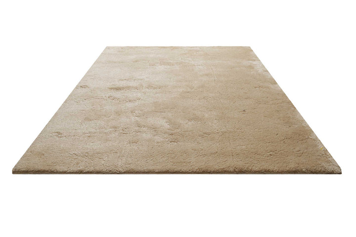 Lulu Teppich creme beige Hochflor rechteckig
