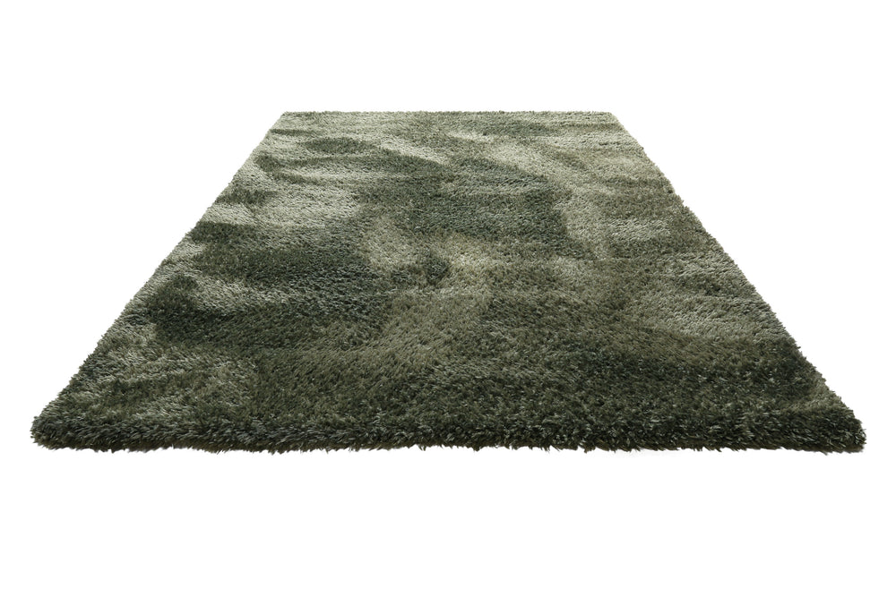 Matteo Teppich grün Hochflor rechteckig