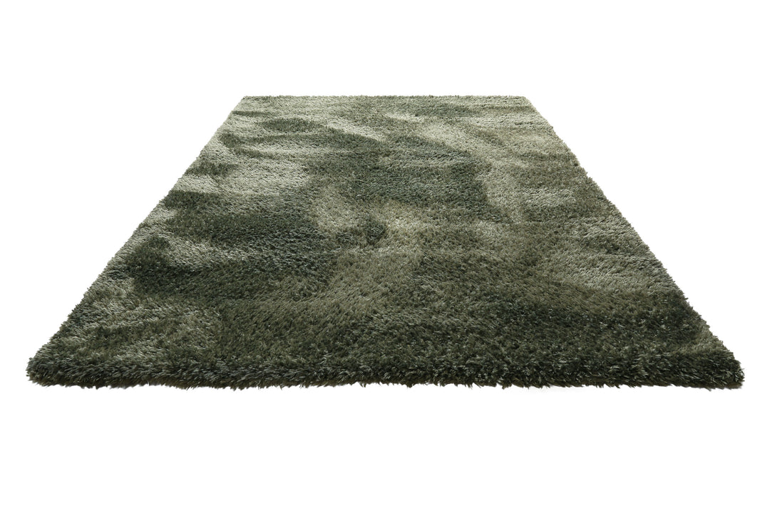 Matteo Teppich grün Hochflor rechteckig