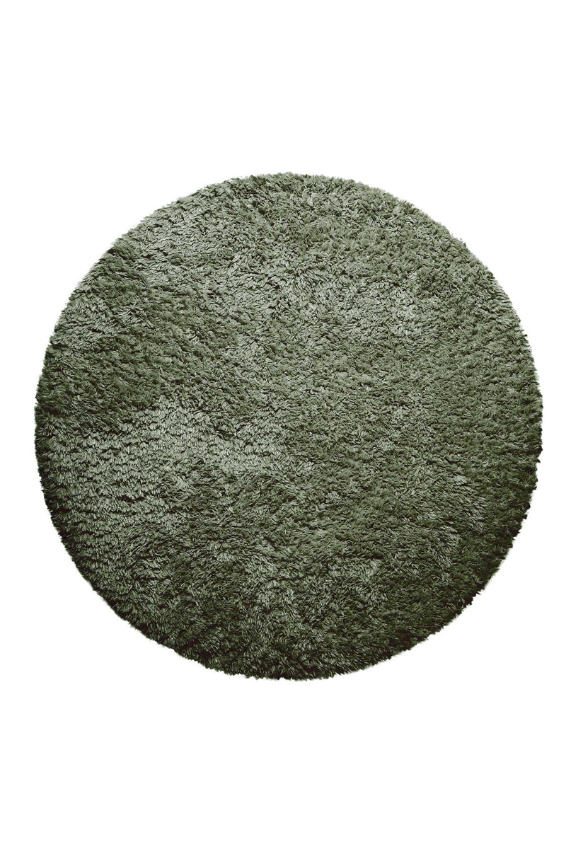 Nachhaltiger Teppich Rund Grün soft & weich » Matteo « Homie Living
